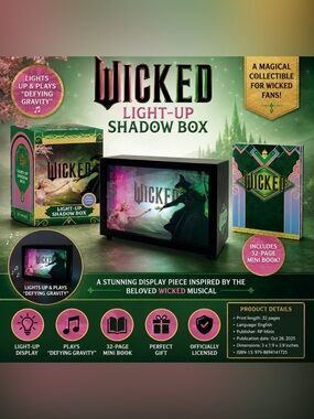 Wicked Light-Up Shadow Box & Mini Book Set – Brand New in Box – RP Minis